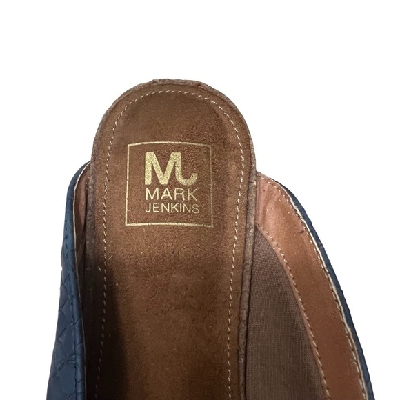 TASSEL by MARK JENKINS Mules w/ Tassels in Blue Size 6/36 — ABSOLUTELY GORGEOUS! - Picture 5 of 7